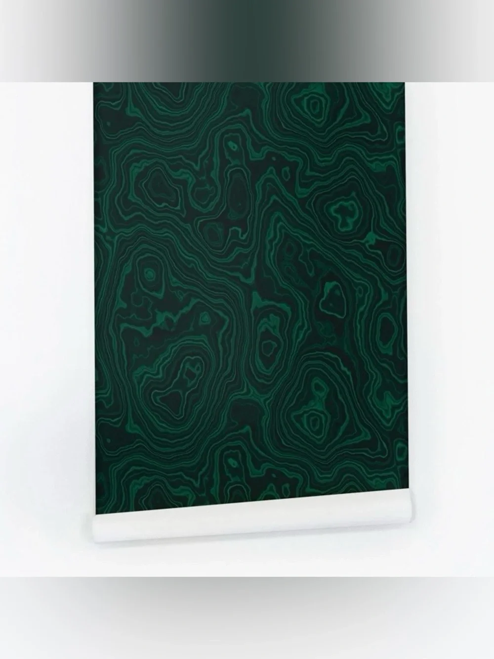 Emerald green malachite traditional unpasted wallpaper 77 sq ft 💚🖤